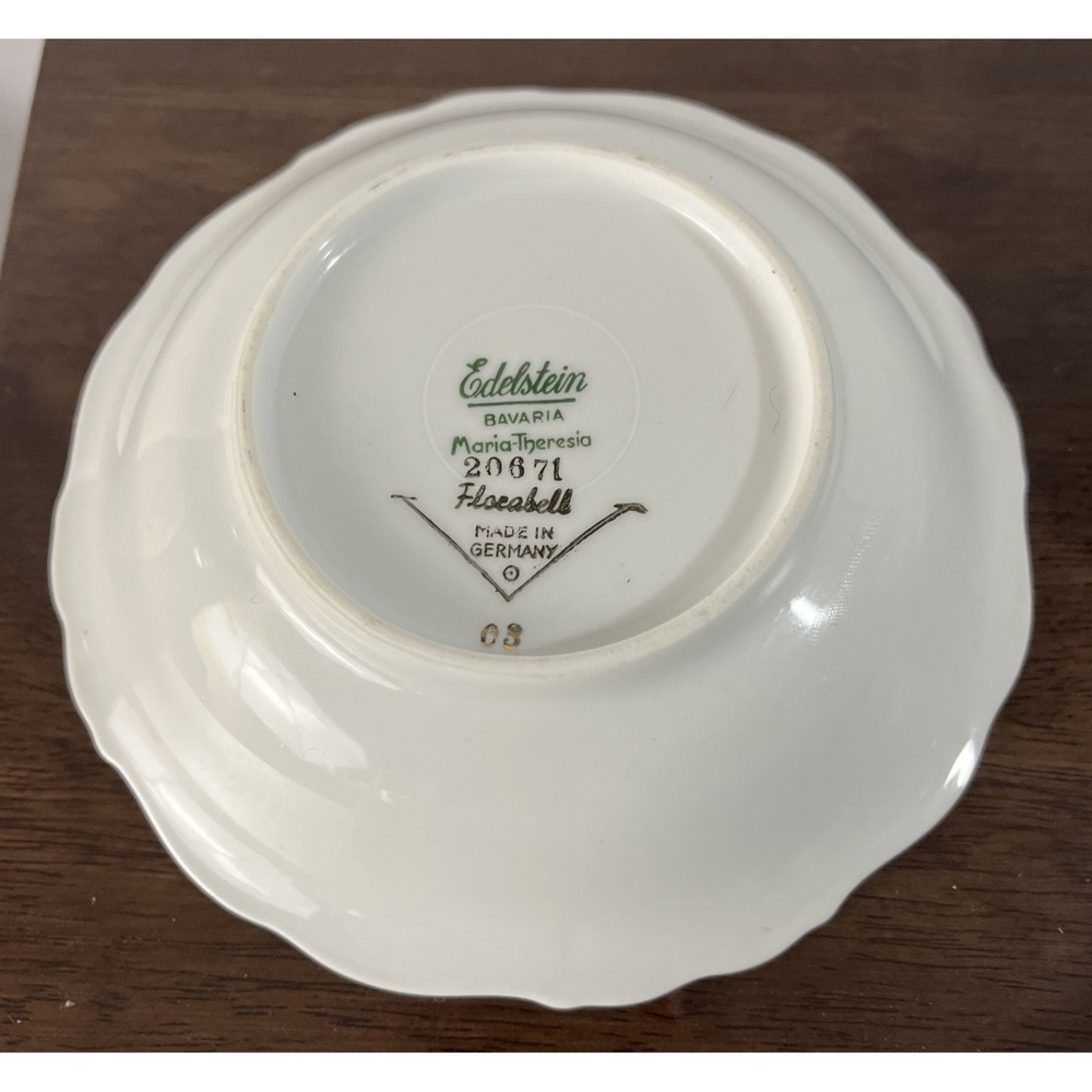Set Of 6 Edelstein Maria Theresia Florabell Fruit/Desert Bowls Barvaria 5 In - Picture 5 of 14
